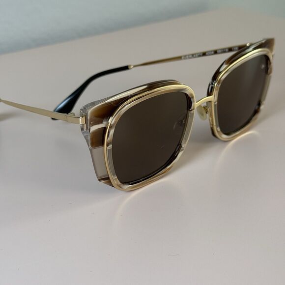 Thierry Lasry EVERLASTY Glasses Tan & Gold Handmade In Italy Retail $485 - Picture 1 of 11